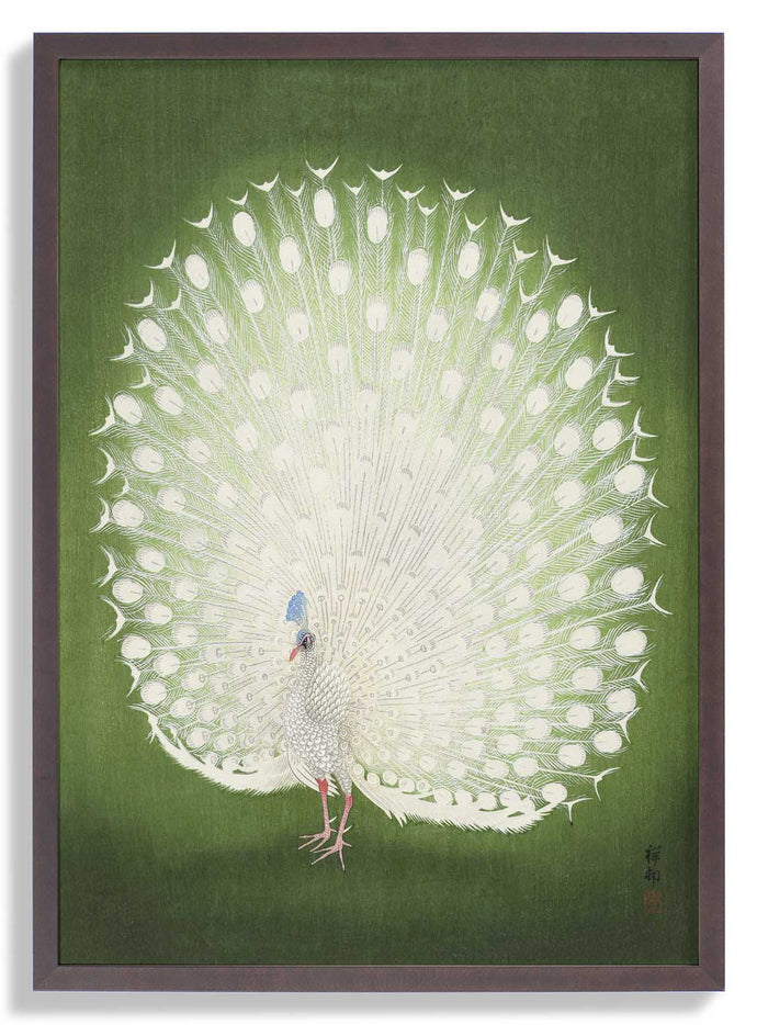 Green Peacock by Koson - Kuriosis Fine Art GmbH