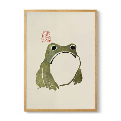 Grumpy Frog I Green de Matsumoto Hoji