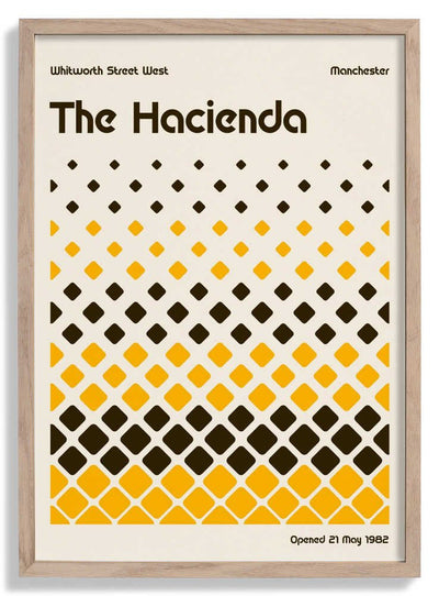Hacienda Poster door Retrodrome