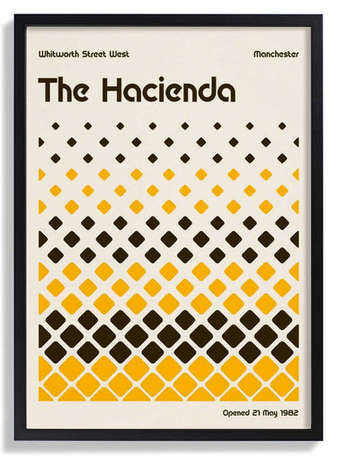 Hacienda Poster by Retrodrome - Kuriosis Fine Art GmbH