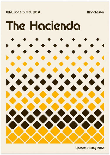 Hacienda Poster by Retrodrome - Kuriosis Fine Art GmbH