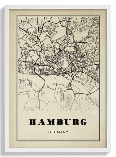 Hamburg City Sepia - Kuriosis Fine Art GmbH