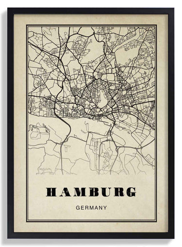 Hamburg City Sepia - Kuriosis Fine Art GmbH