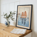 Hansen gozen Sailing boats forenoon 1926 by Hiroshi Yoshida - Kuriosis Fine Art GmbH