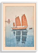 Hansen gozen Sailing boats forenoon 1926 by Hiroshi Yoshida - Kuriosis Fine Art GmbH