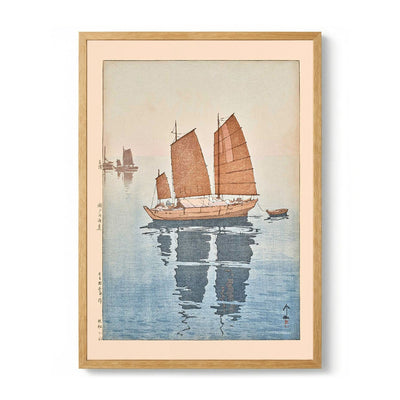 Hansen gozen Sailing boats forenoon 1926 von Hiroshi Yoshida