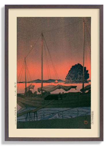 Harbour Sunset by Hasui - Kuriosis Fine Art GmbH