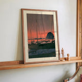 Harbour Sunset by Hasui - Kuriosis Fine Art GmbH