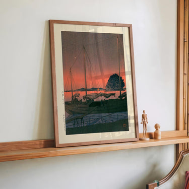 Harbour Sunset by Hasui - Kuriosis Fine Art GmbH