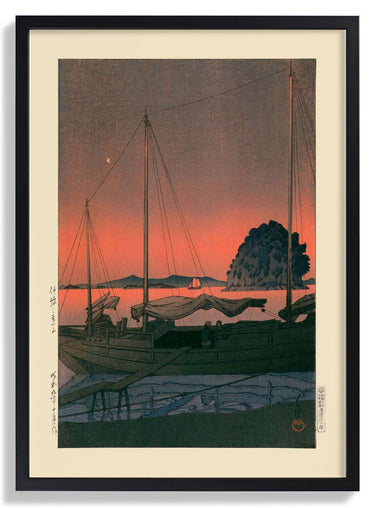 Harbour Sunset by Hasui - Kuriosis Fine Art GmbH