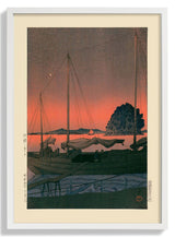 Harbour Sunset by Hasui - Kuriosis Fine Art GmbH