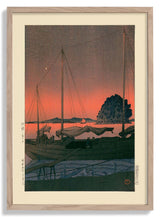 Harbour Sunset by Hasui - Kuriosis Fine Art GmbH