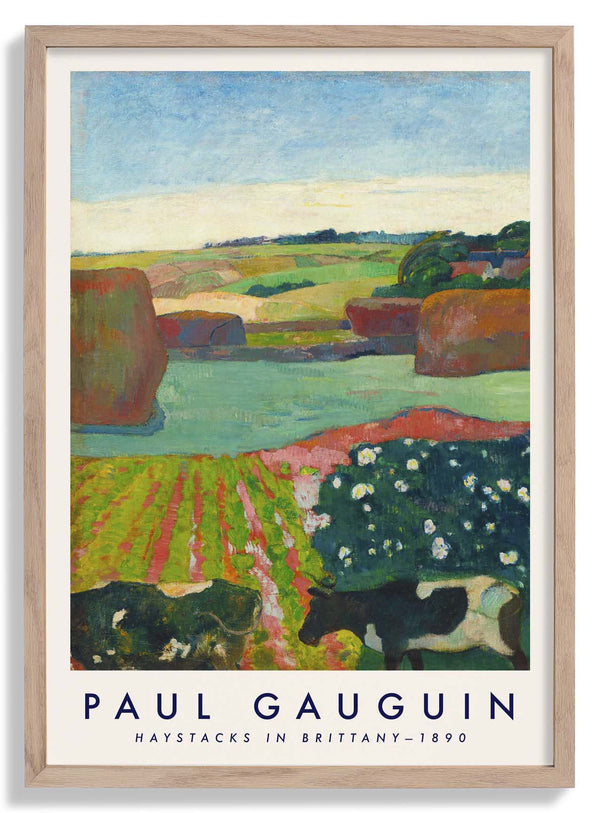 Haystacks In Brittany von Paul Gauguin