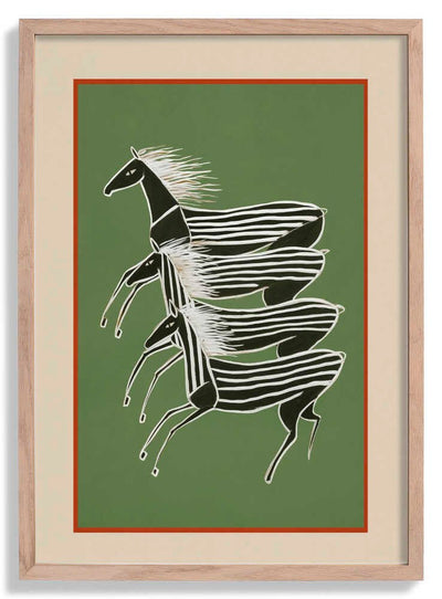 Horses In Stripes door City Art