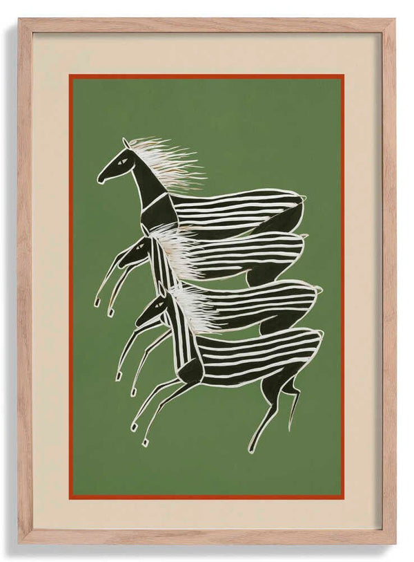 Horses In Stripes von City Art