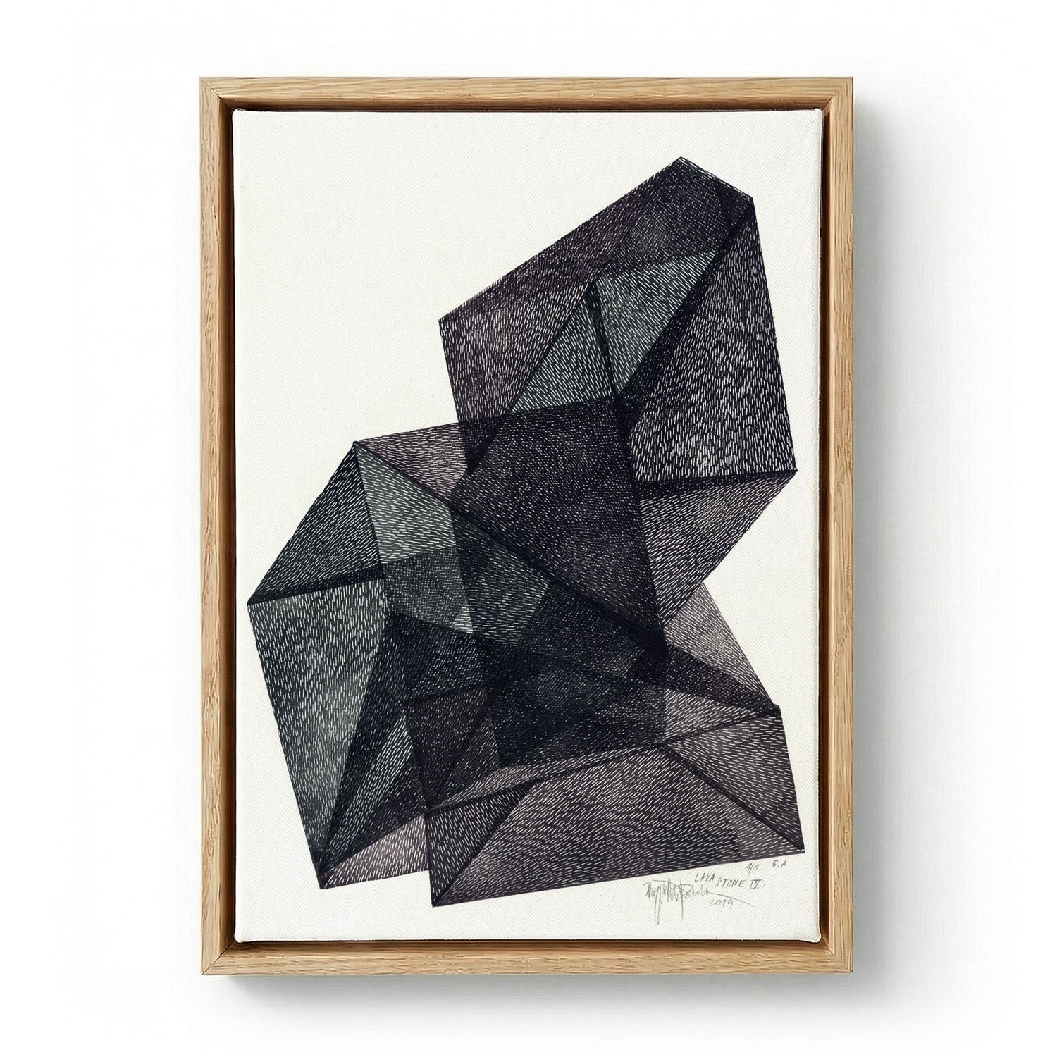 Interlocking Forms Geometry Interlocking Geometric Forms by Paulina Varregn – Canvas Print ...