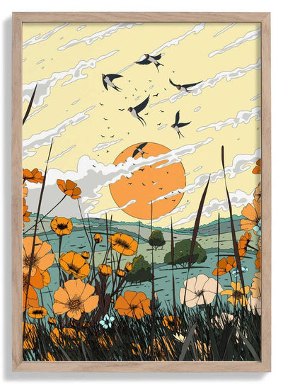 Japan Landscape In the Summer door Nicholas