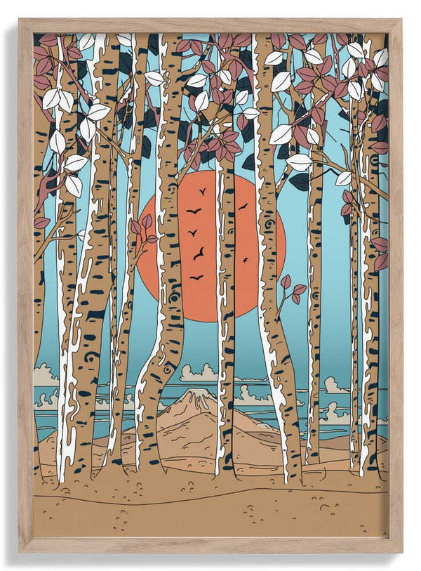 Japanese Birch Trees de Nicholas