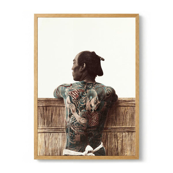 Japanese Man with Tattoo door Kimbei