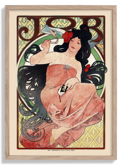 JOB Cigarette Ad by Alphonse Mucha