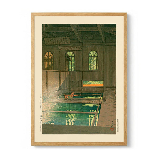 Joshu Hoshi Onsen door Hasui