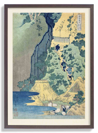 Kannon Shrine at Kiyo Falls by Katsushika Hokusai - Kuriosis Fine Art GmbH