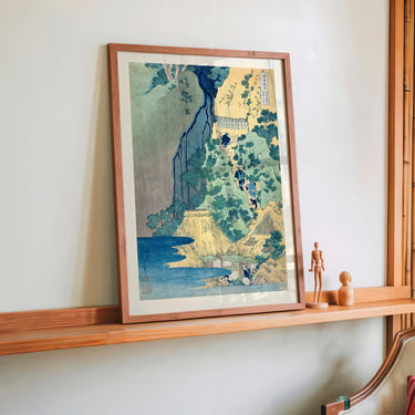 Kannon Shrine at Kiyo Falls by Katsushika Hokusai - Kuriosis Fine Art GmbH