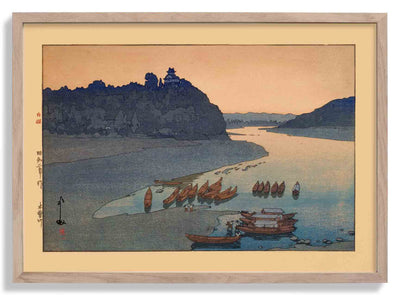 Kisogawa  Kiso River  1927 by Hiroshi Yoshida