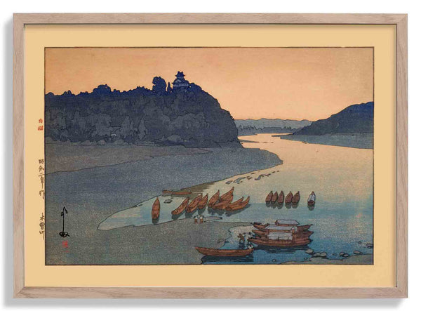 Kisogawa  Kiso River  1927 by Hiroshi Yoshida