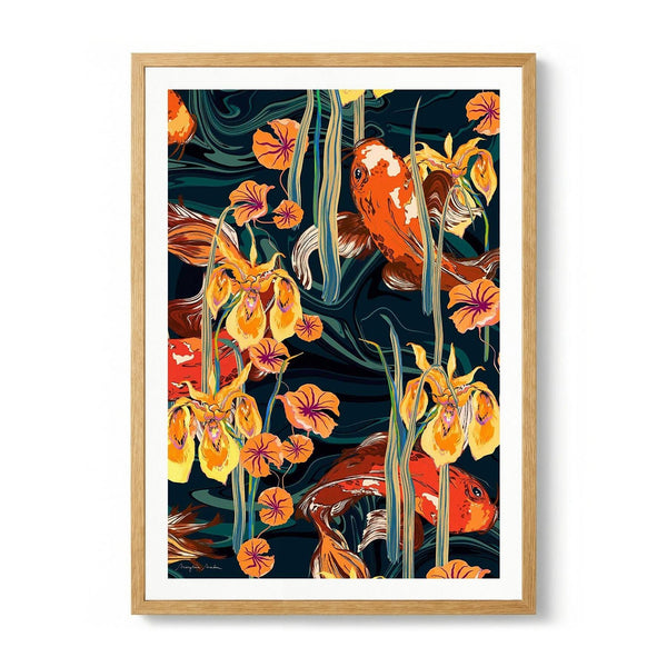 Koi Pond Warm by MARYLENE MADOU