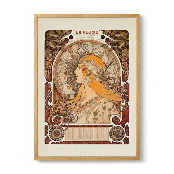 La Plume by Alphonse Mucha