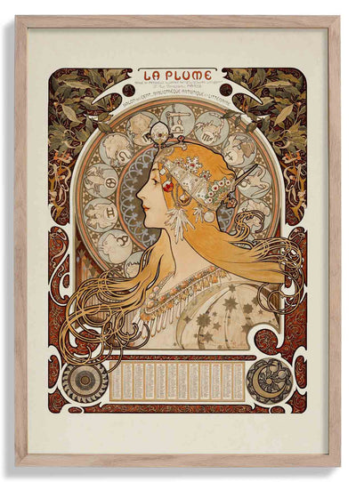 La Plume by Alphonse Mucha