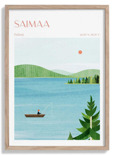 Lake Saimaa, Finland door longwayhome