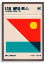 Lake Windermere Lake District National Park Travel Poster by Retrodrome - Kuriosis Fine Art GmbH