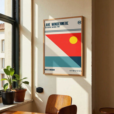 Lake Windermere Lake District National Park Travel Poster by Retrodrome - Kuriosis Fine Art GmbH