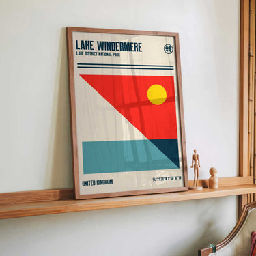 Lake Windermere Lake District National Park Travel Poster by Retrodrome - Kuriosis Fine Art GmbH