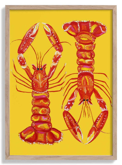 Langoustines On Yellow door Alice Straker