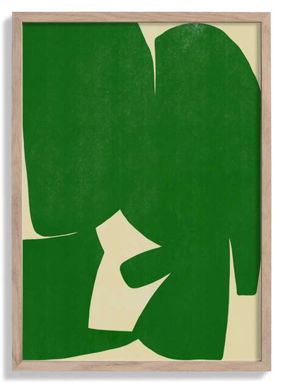Large Abstract Cut Out In Green door Little Dean