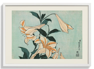 Lilies by Katsushika Hokusai - Kuriosis Fine Art GmbH