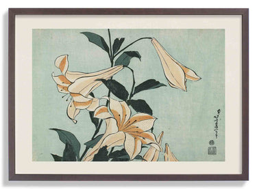 Lilies by Katsushika Hokusai - Kuriosis Fine Art GmbH