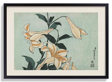 Lilies by Katsushika Hokusai - Kuriosis Fine Art GmbH