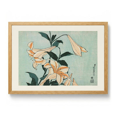 Lilies by Katsushika Hokusai
