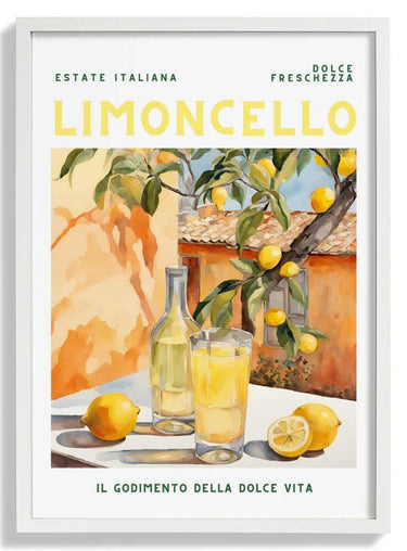 Limoncello, Aquarell, Fresh by Ohkimiko - Kuriosis Fine Art GmbH