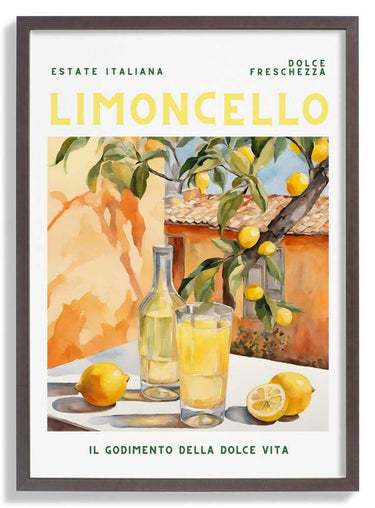 Limoncello, Aquarell, Fresh by Ohkimiko - Kuriosis Fine Art GmbH
