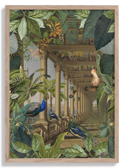 Lost Jungle Place With Peacocks 2 door Andrea Haase