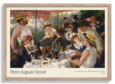 Luncheon of the Boating Party Art Exhibition by Pierre A. Renoir