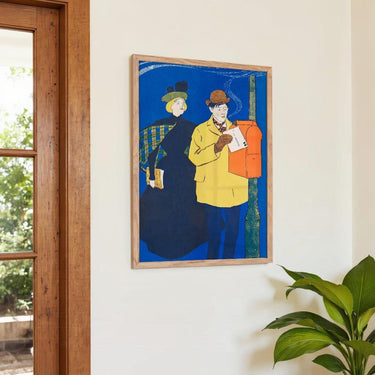 Mann und Frau beim Briefversand von Edward Penfield – Kuriosis Fine Art GmbH