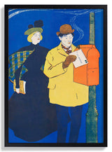 Mann und Frau beim Briefversand von Edward Penfield – Kuriosis Fine Art GmbH