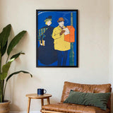 Mann und Frau beim Briefversand von Edward Penfield – Kuriosis Fine Art GmbH