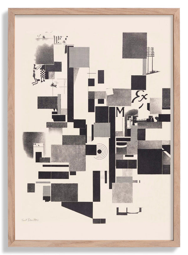 Merz 3 Kurt Schwitters 6 Lithos Pl2  by Kurt Schwitters